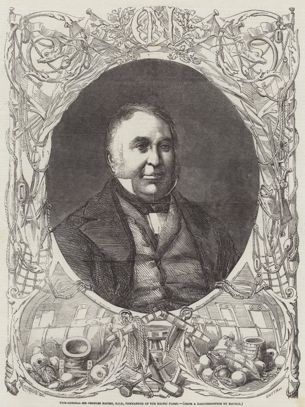 Viceadmiral Sir Charles Napier, KCB, kommandør for den baltiske flåde af Percy Macquoid