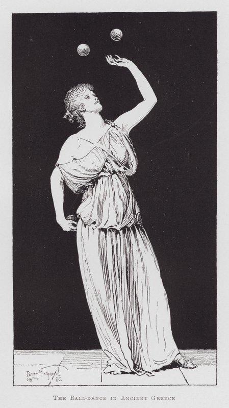 Dans: Bolddansen i det antikke Grækenland (litho) af Percy Macquoid