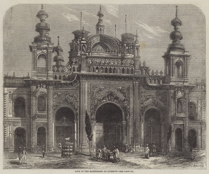 Porten til Kaiserbagh ved Lucknow af Percy Macquoid