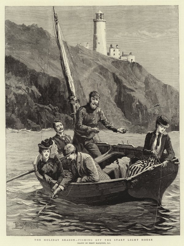 Feriesæsonen, Fiskeri fra Start Light House af Percy Macquoid