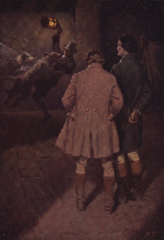 Illustration til Wuthering Heights af Emily Bronte (farve litho) af Percy Tarrant