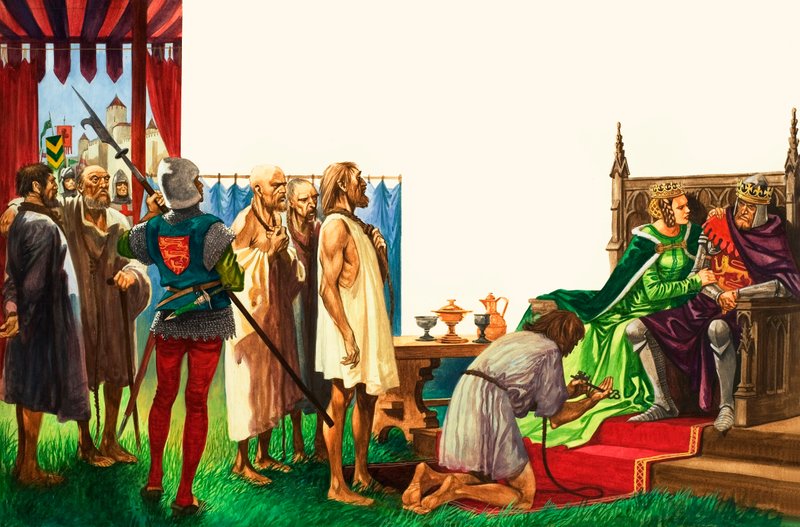 Kong Edward III og borgerne i Calais af Peter Jackson