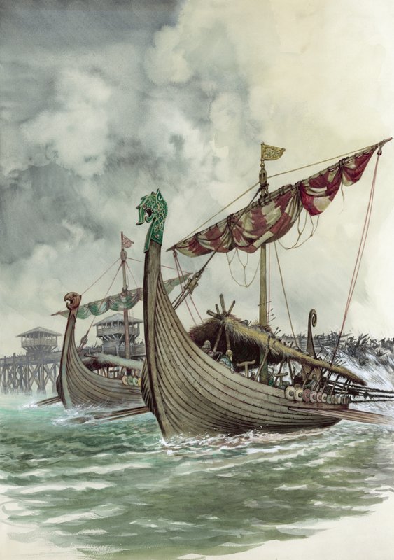 London Bridge blev revet ned i vikingeangrebet ledet af Olaf The Norseman i 1014 af Peter Jackson