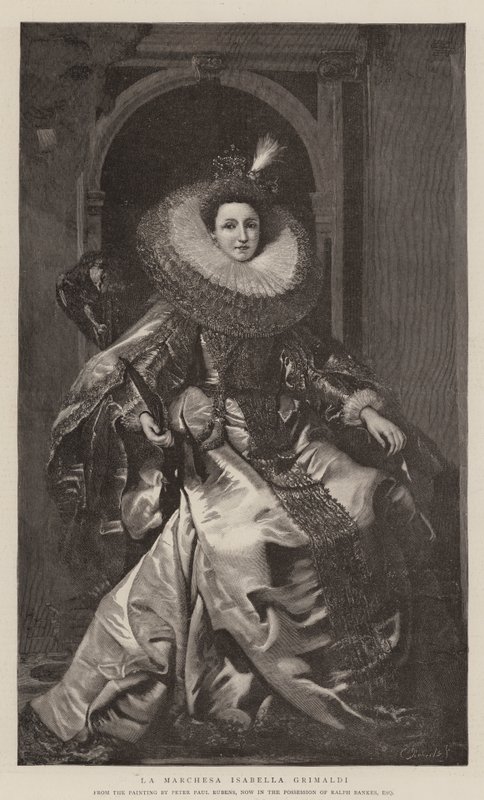 Marchesa Isabella Grimaldi af Peter Paul Rubens