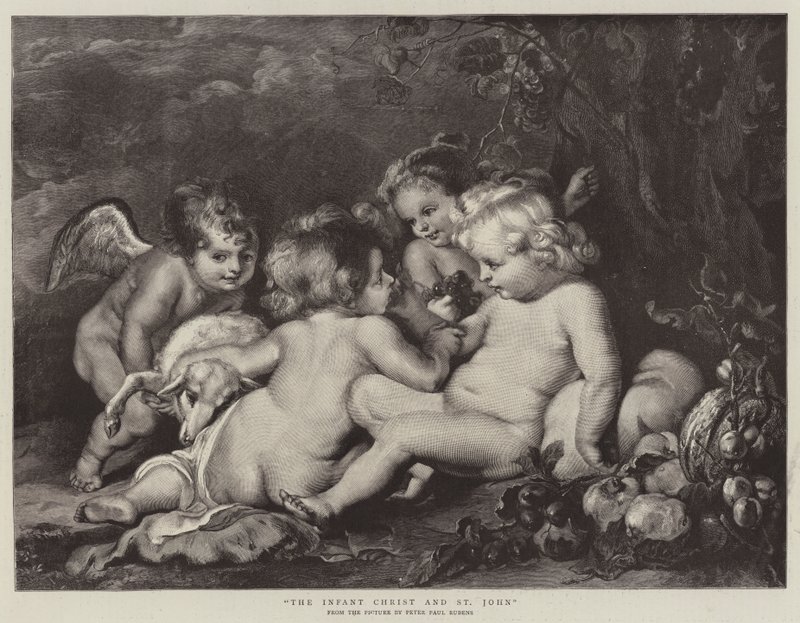 The Infant Christ og St John af Peter Paul Rubens