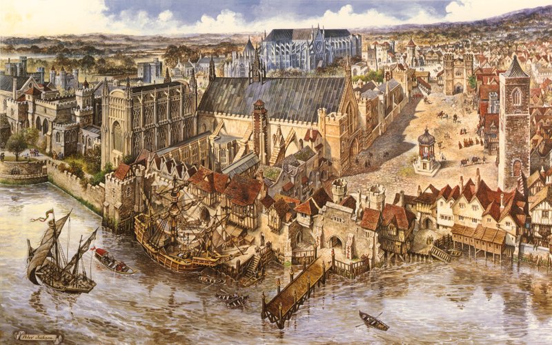 Fugleperspektiv af Westminster af Peter Jackson