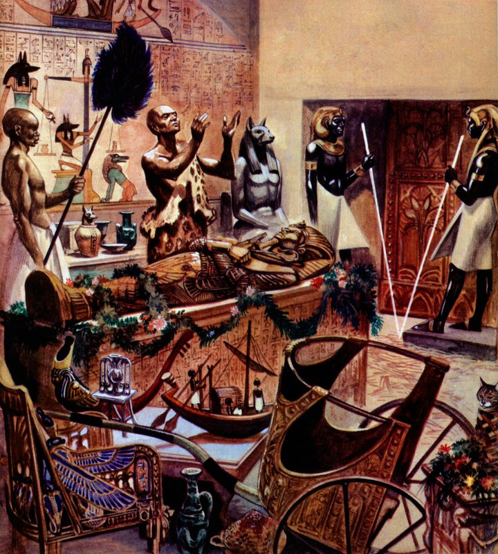 Begravelse af Tutankhamon af Peter Jackson