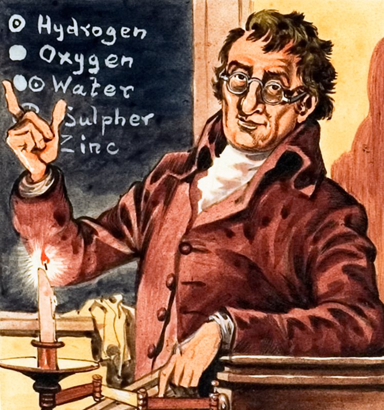 John Dalton, grundlægger af kemisk atomteori af Peter Jackson