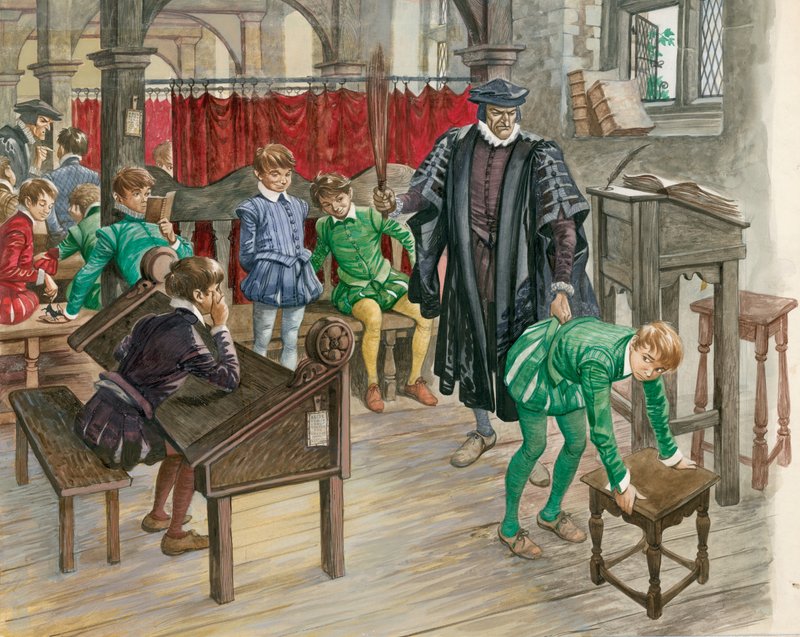 Straf i skolen i Tudor-alderen af Peter Jackson