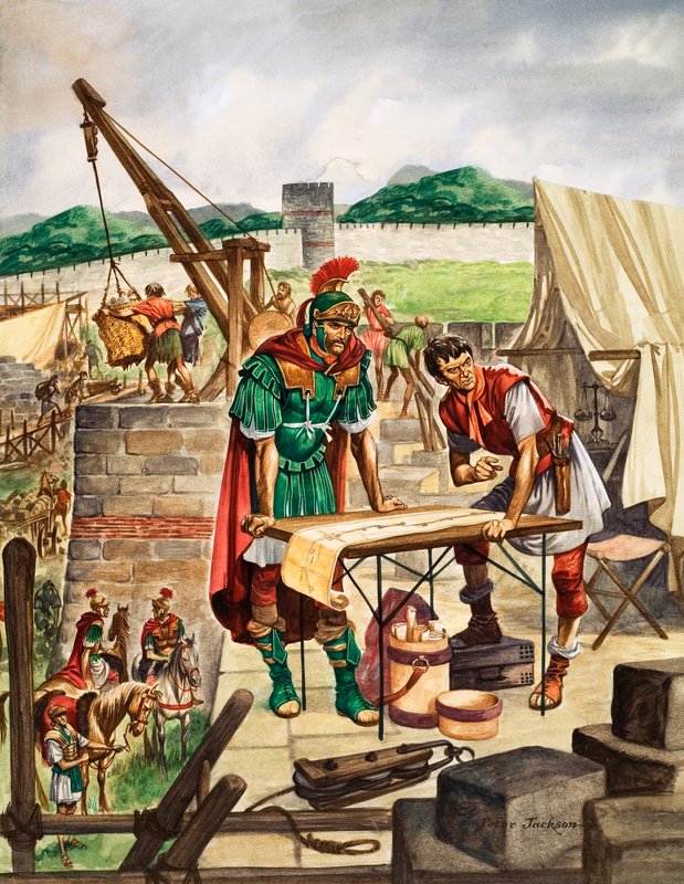 Kejser Hadrian kontrollerer arbejdet af Peter Jackson