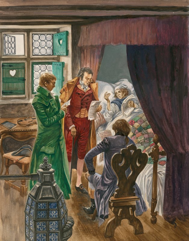 Mozarts død i Wien i 1791, kun 35 år gammel af Peter Jackson