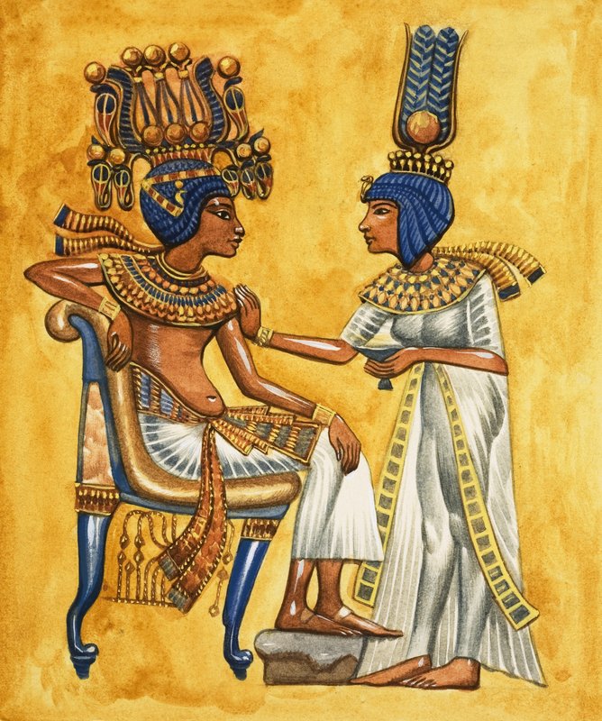 Det gamle Egyptens rige klæder og hovedbeklædninger af Peter Jackson