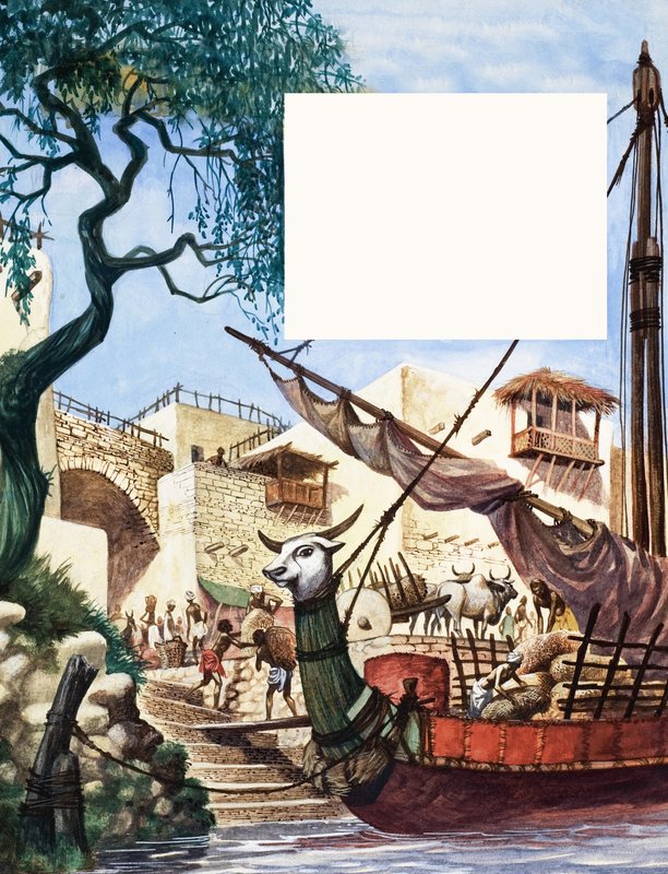 Lossning af en handelsbåd af Peter Jackson