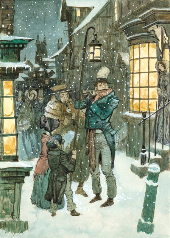 Victoriansk julescene af Peter Jackson