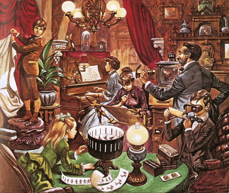 Victoriansk familie derhjemme af Peter Jackson