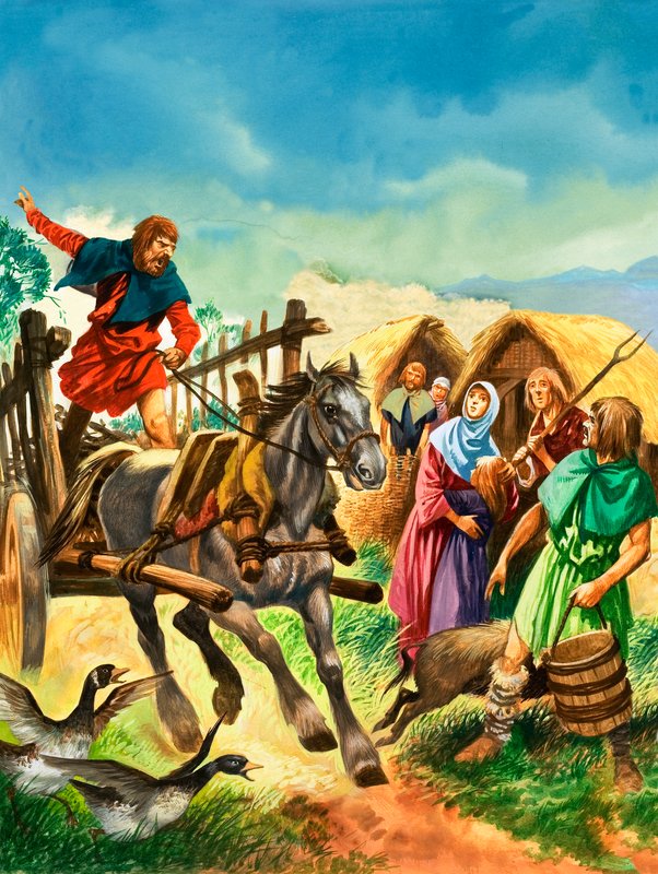 Landsbyboerne advarede om soldaternes ankomst i kong Stefans dage af Peter Jackson