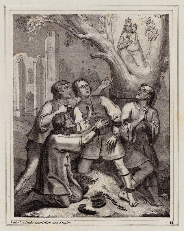 Jomfruens tilsynekomst, Hietzing, Wien af Peter Johann Nepomuk Geiger