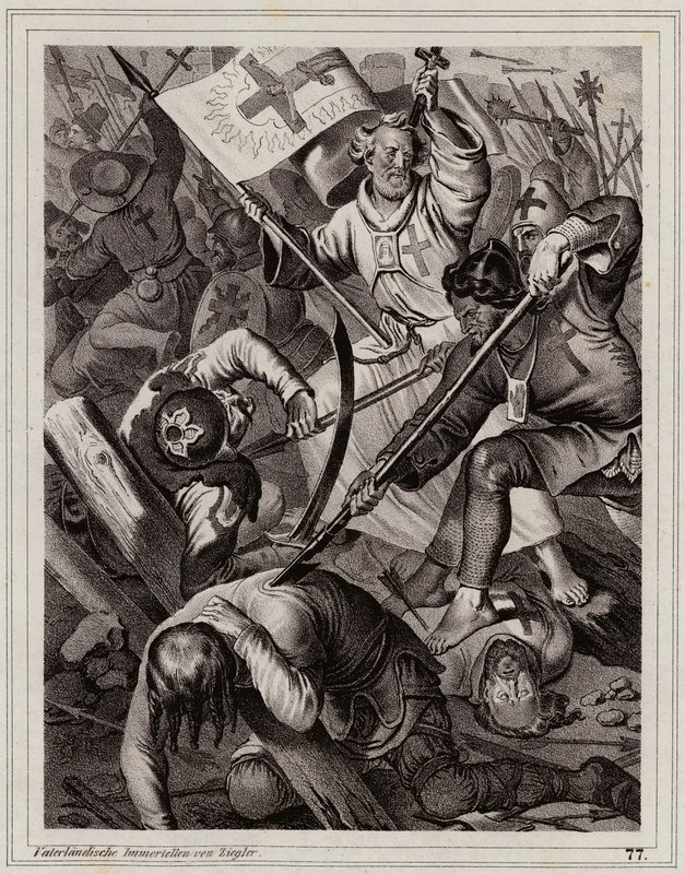 Eremitten Peter leder folkets korstog af Peter Johann Nepomuk Geiger