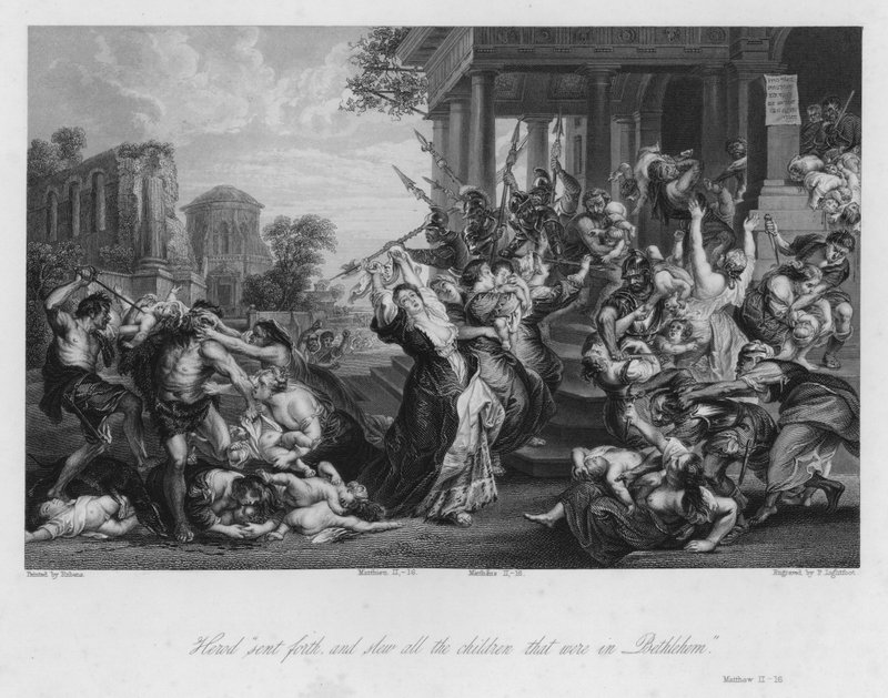 Massakren på de uskyldige, Matthæus II af Peter Paul (after) Rubens