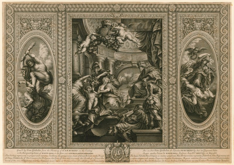 Loftet i bankethuset i Whitehall af Peter Paul Rubens