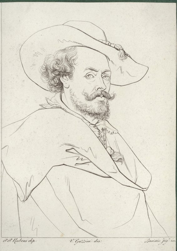 Portræt af Peter Paul Rubens af Peter Paul Rubens