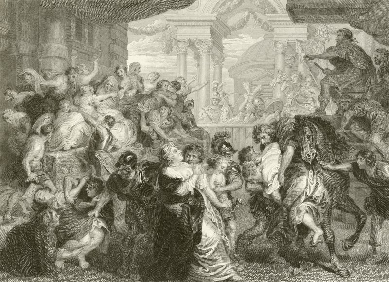 Voldtægten af sabinerne af Peter Paul Rubens