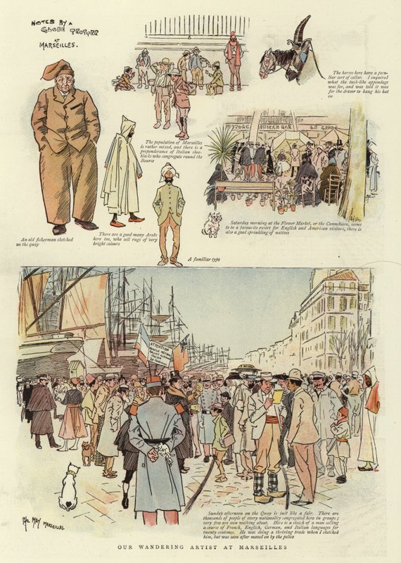 Vores omvandrende kunstner i Marseille af Phil May