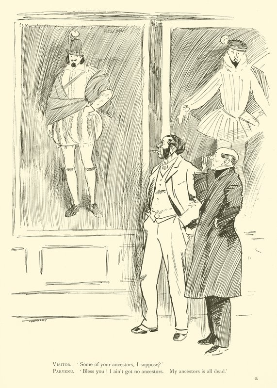 Tegneserie af Phil May, fra 1890