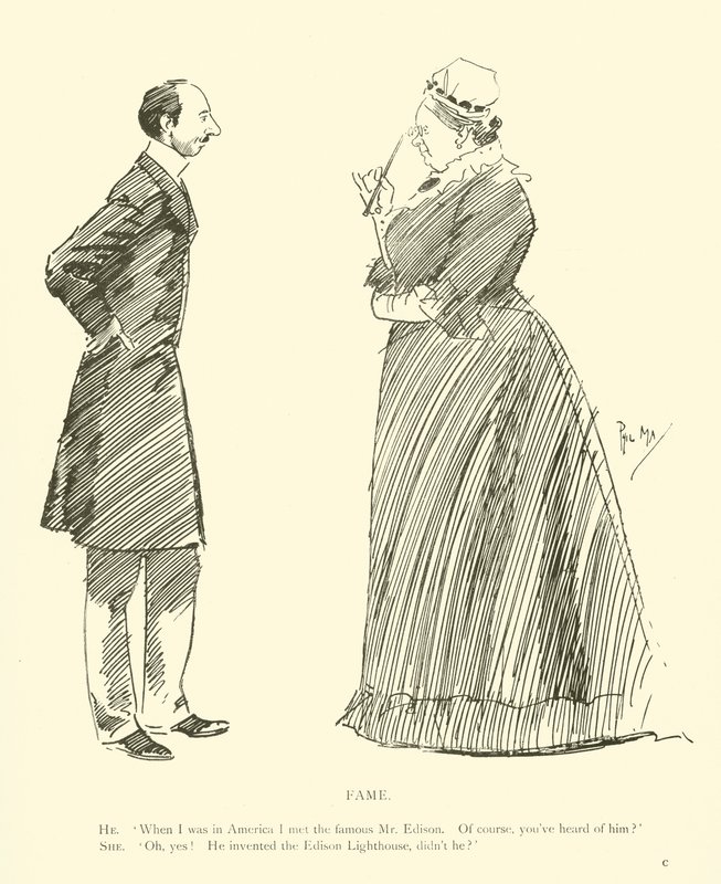 Tegneserie af Phil May, fra 1890