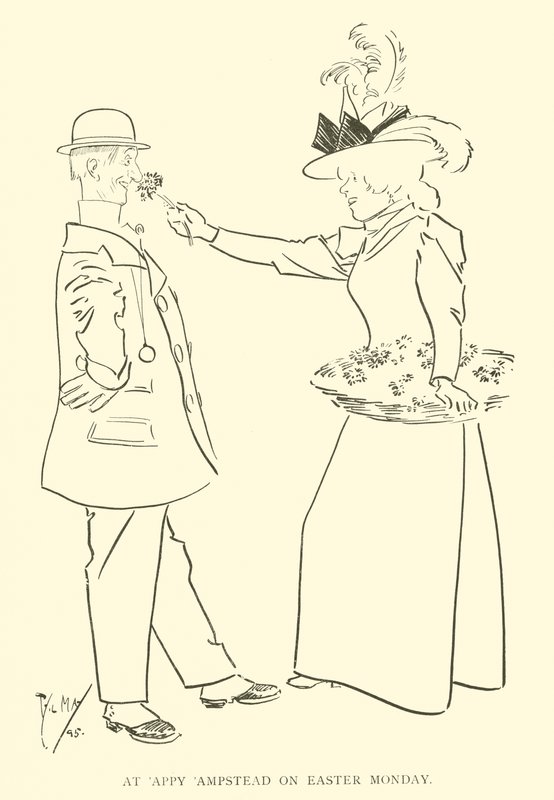 Tegneserie af Phil May, fra 1890