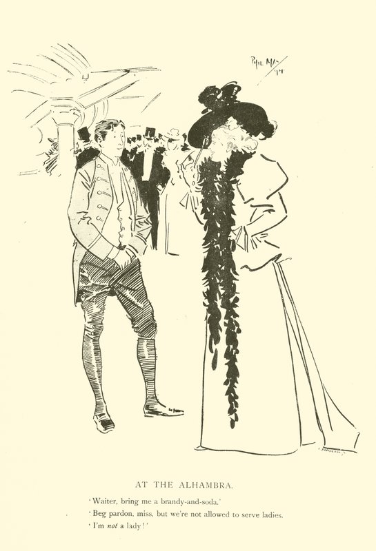 Tegneserie af Phil May, fra 1890