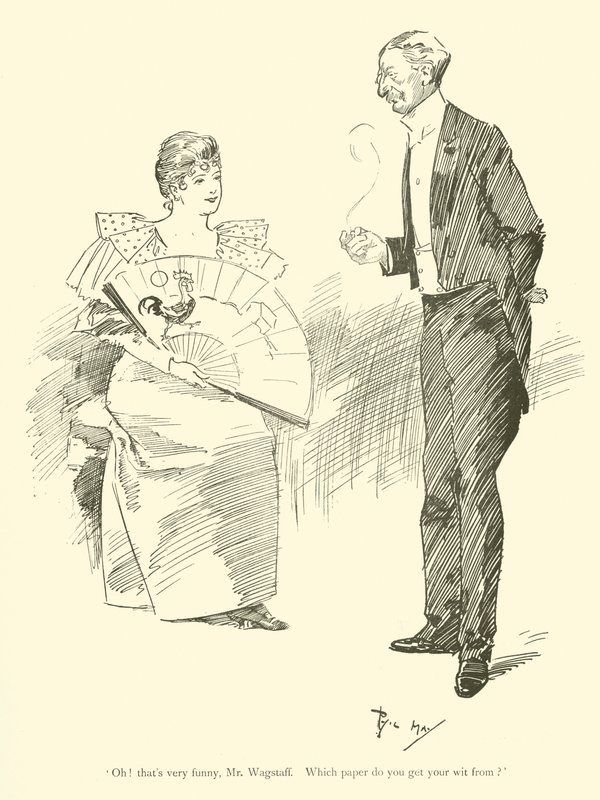 Tegneserie af Phil May, fra 1890