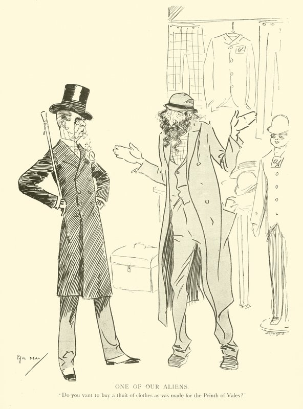 Tegneserie af Phil May, fra 1890