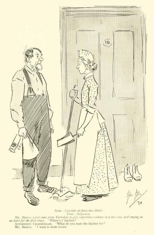 Tegneserie af Phil May, fra 1890