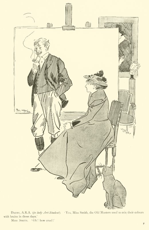 Tegneserie af Phil May, fra 1890
