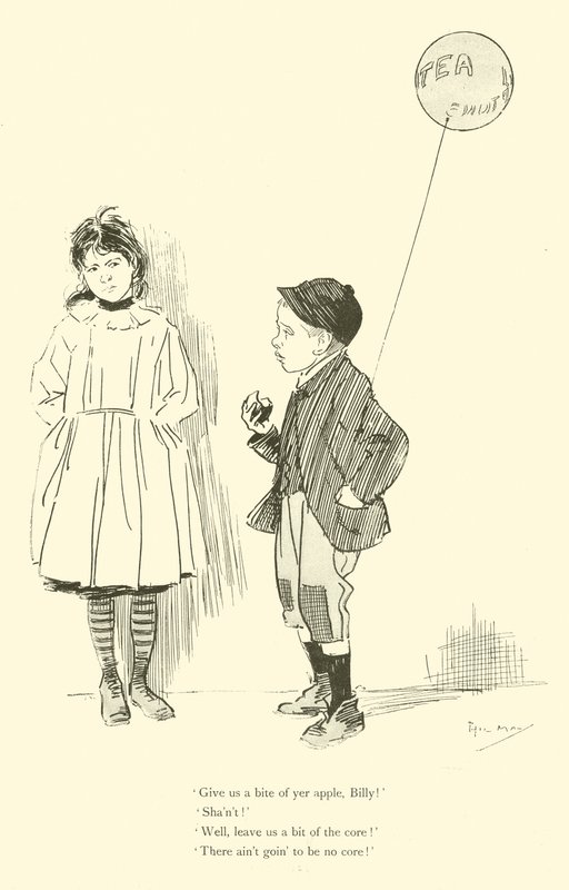 Tegneserie af Phil May, fra 1890