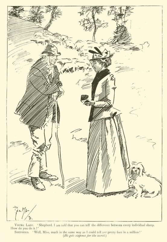 Tegneserie af Phil May, fra 1890