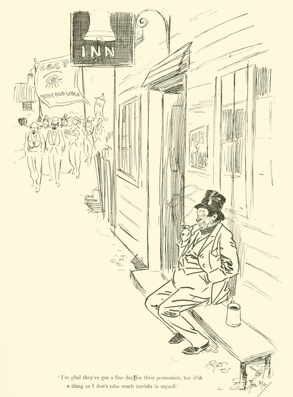 Tegneserie af Phil May, fra 1890