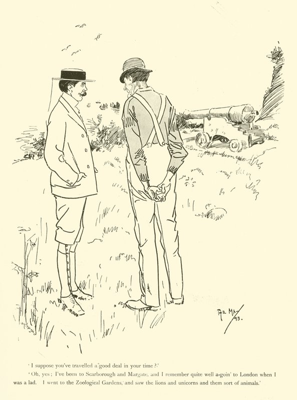 Tegneserie af Phil May, fra 1890
