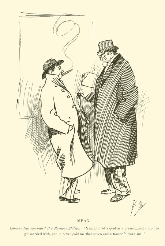 Tegneserie af Phil May, fra 1890