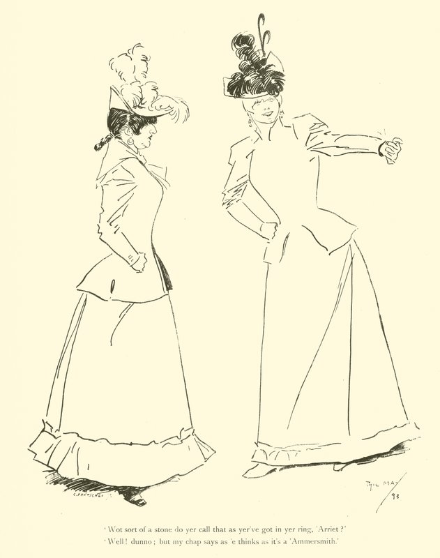 Tegneserie af Phil May, fra 1890