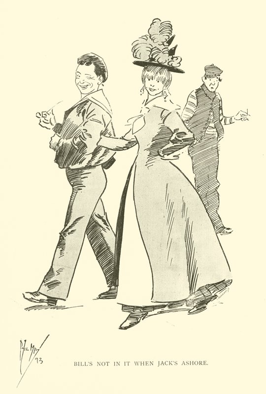 Tegneserie af Phil May, fra 1890