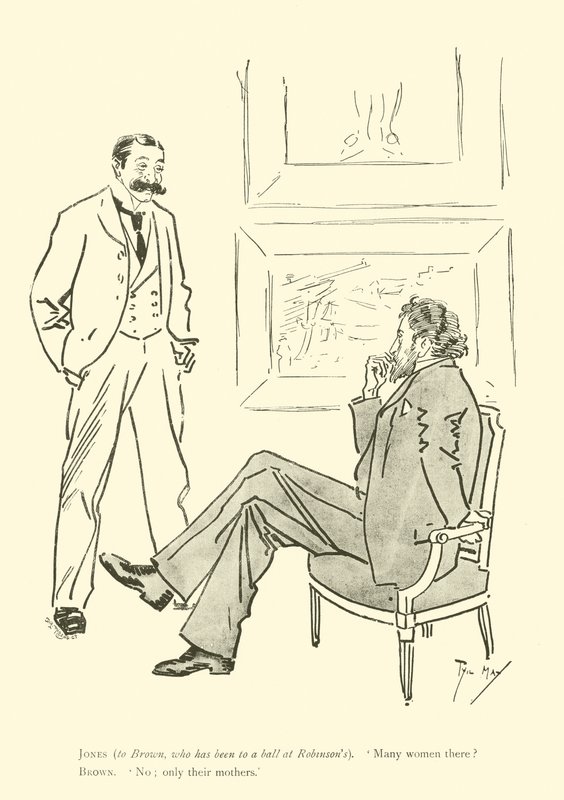 Tegneserie af Phil May, fra 1890