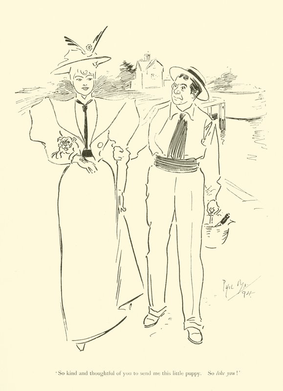 Tegneserie af Phil May, fra 1890