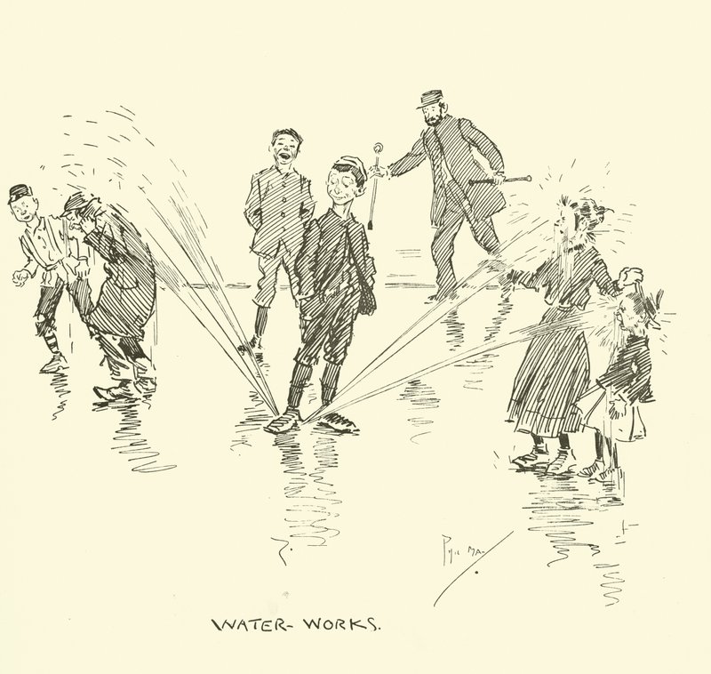 Illustration til Phil Mays Gutter-Snipes af Phil May