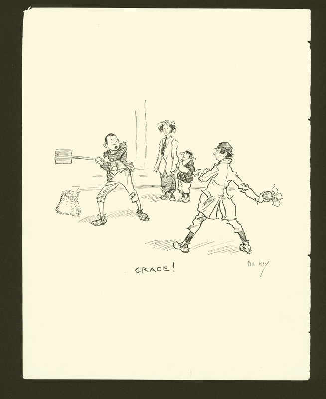 Illustration til Phil Mays Gutter-Snipes af Phil May