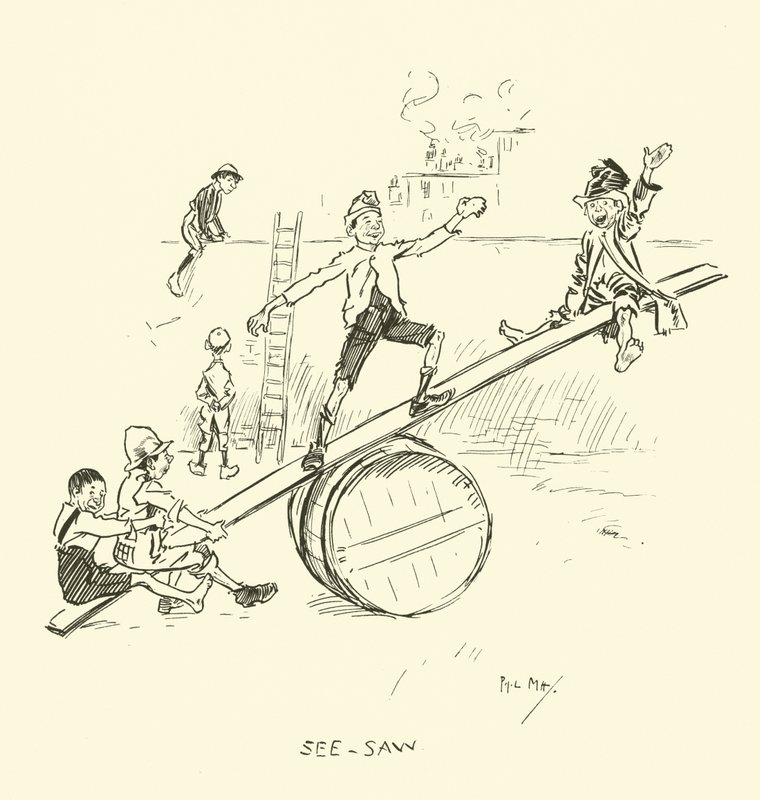 Illustration til Phil Mays Gutter-Snipes af Phil May