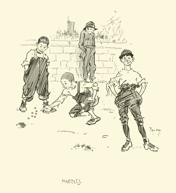 Illustration til Phil Mays Gutter-Snipes af Phil May