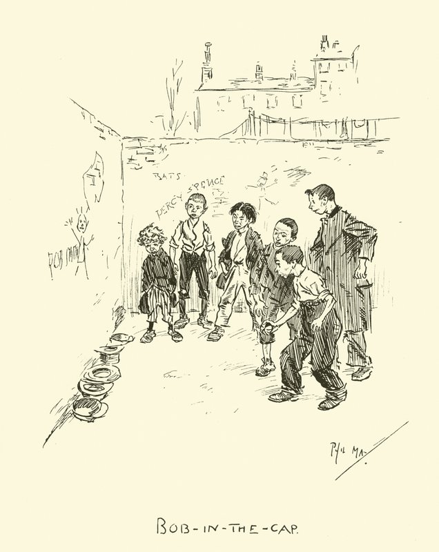 Illustration til Phil Mays Gutter-Snipes af Phil May
