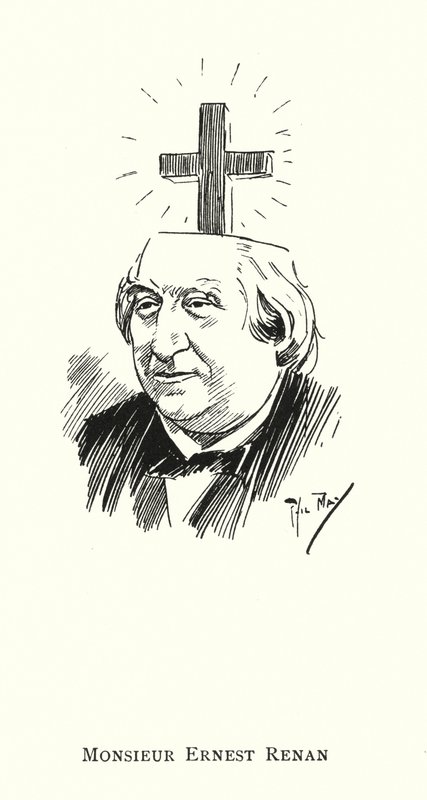 Monsieur Ernest Renan (litho) af Phil May